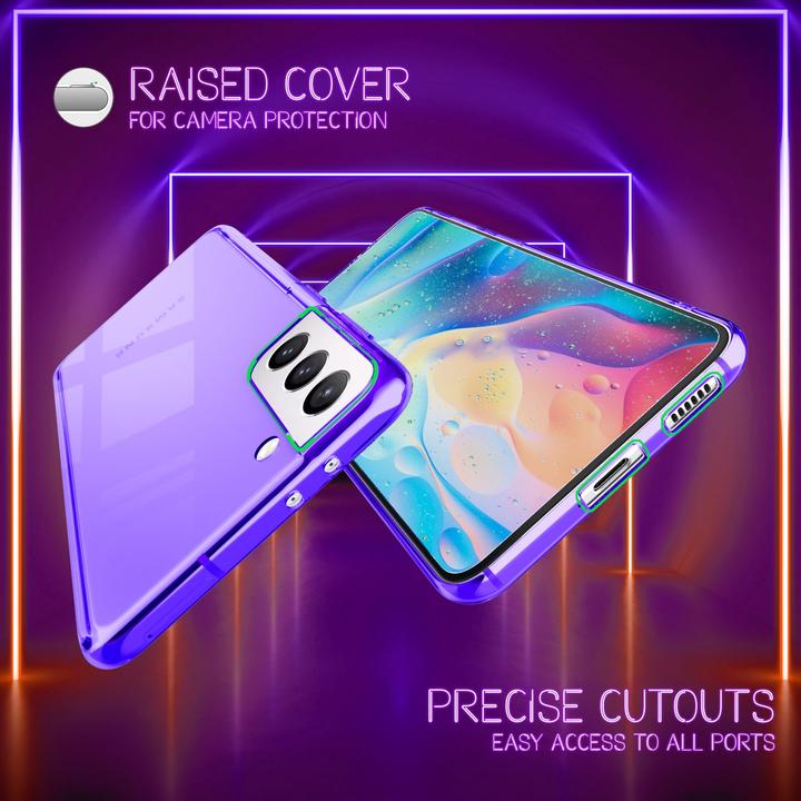 Produktbild Nalia Klar Transparente Neon Silikon Hülle (Samsung Galaxy S22)