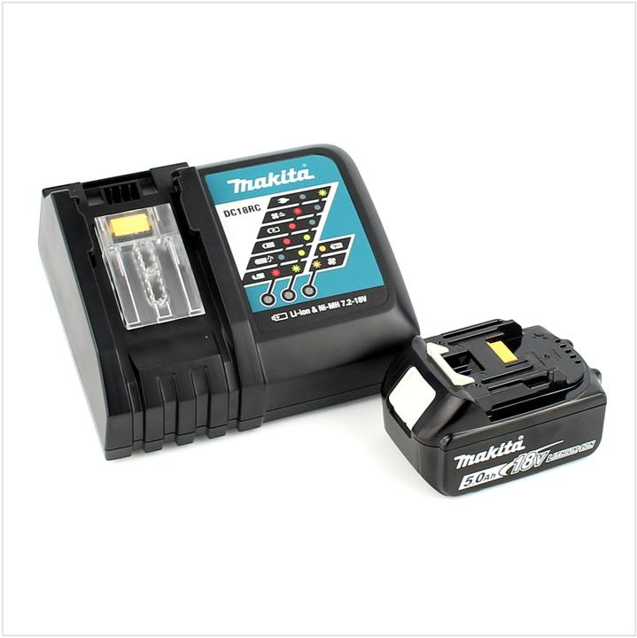 Productafbeelding Makita DTD 153 RT1J 18 V Batterijloze Slagmoersleutel in Makpac + 1x BL 1850 B 5,0 Ah Li-Ion Batterij