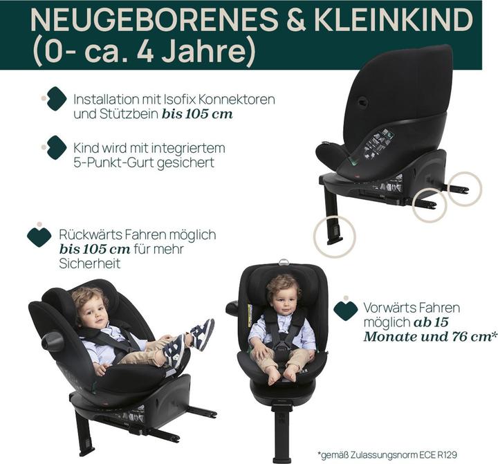 Produktbild Chicco Autositz Twist Recline Everone i-Size (Reboarder, ECE R129/i-Size Norm)