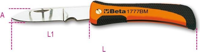 Actual product image BETA Electrician's knife, 1777bm 017770100
