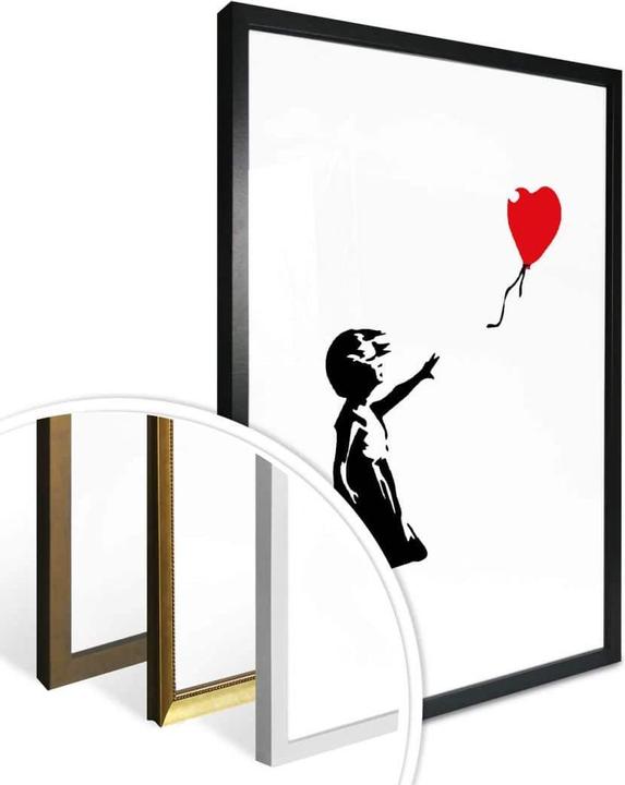 Image du produit Trenddeko Girl with the red balloon (30 x 40 cm)