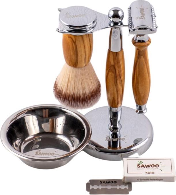 Actual product image Sawoo Shaving set Woolive 5pcs.