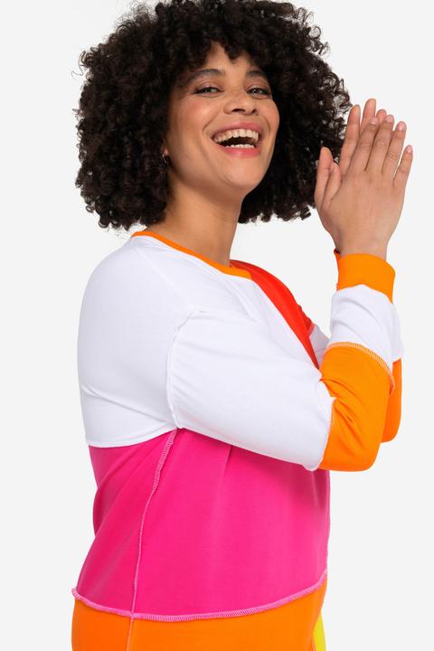 Produktbild Angel of Style Sweater, Colorblocking-Druck, Rundhals, Langarm (46)
