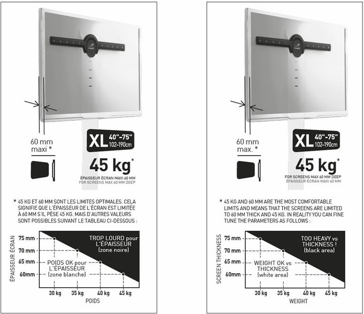 Actual product image Erard Standit 600 (Ground, 75", 45 kg)