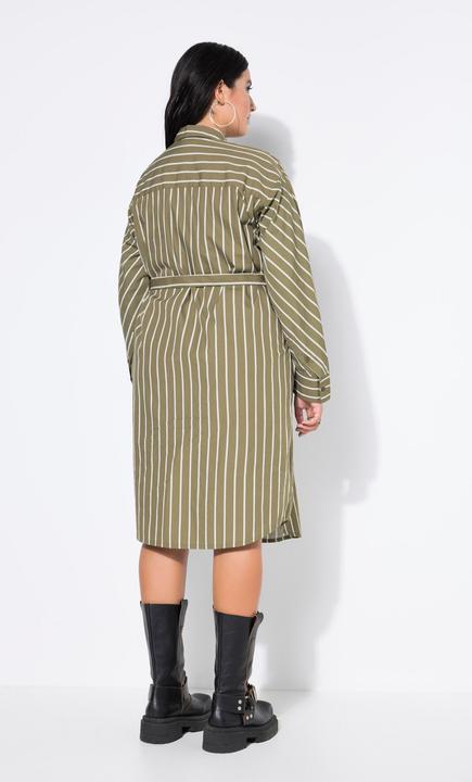 Image du produit Studio Untold Robe-chemisier midi à rayures. Coupe oversize (54)
