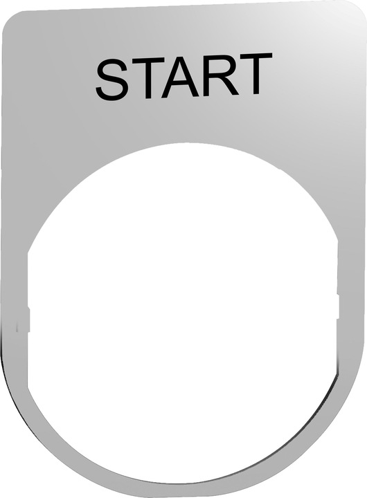 Image du produit Schneider Electric Porte-étiquette 30x40mm, avec inscription ZBYM2303