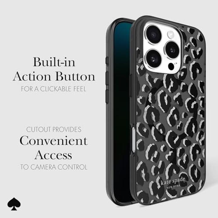 Actual product image Kate Spade Protective MagSafe - iPhone 16 Pro case (City Leopard) (Apple iPhone 16 Pro)