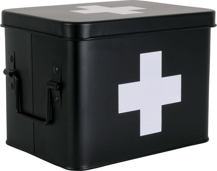 Produktbild present time Erste Hilfe Schrank klein 21.5 x 16 cm, Schwarz matt