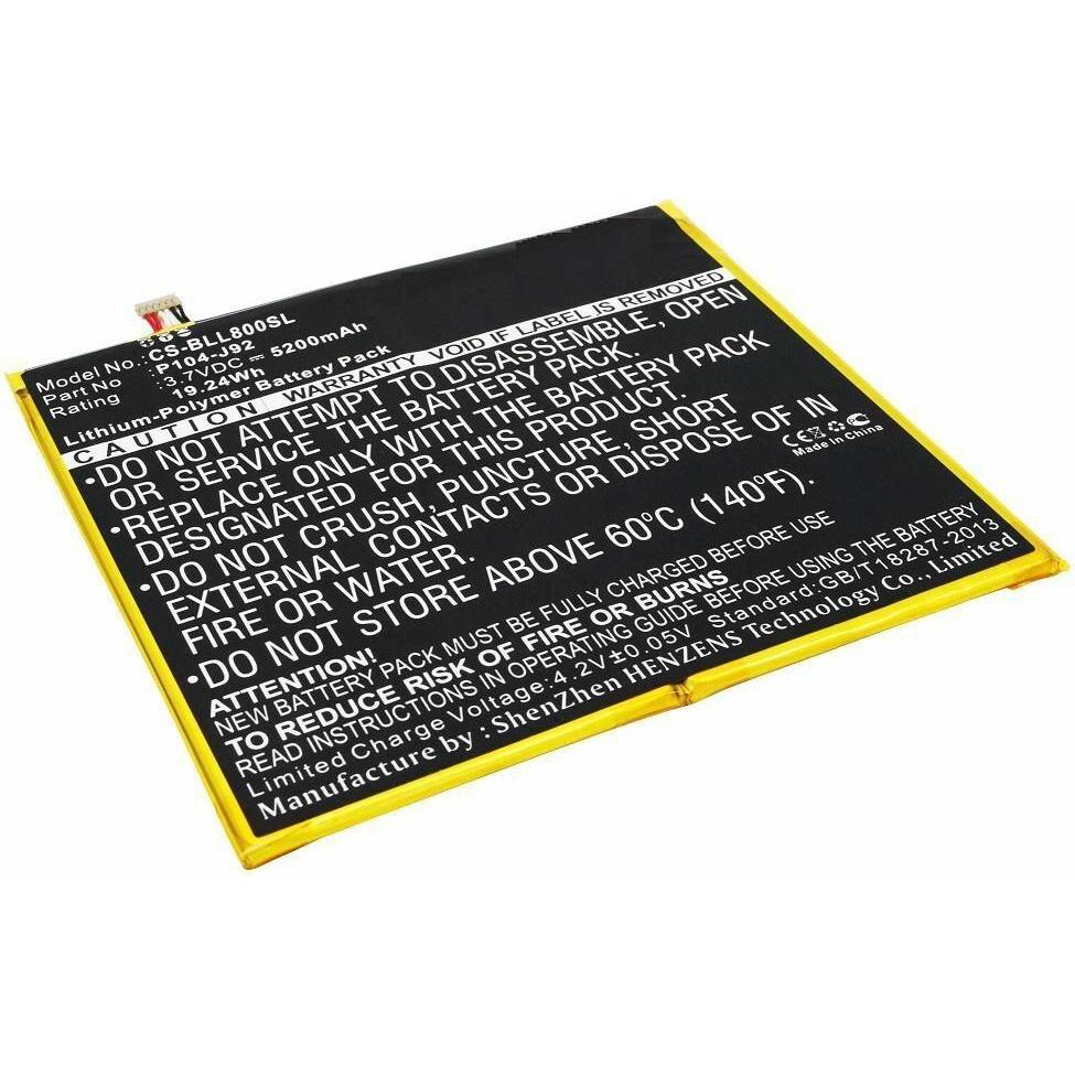 Thumbnail - CoreParts Battery for BLU Tablet (5200 mAh), Notebook Akku, Schwarz