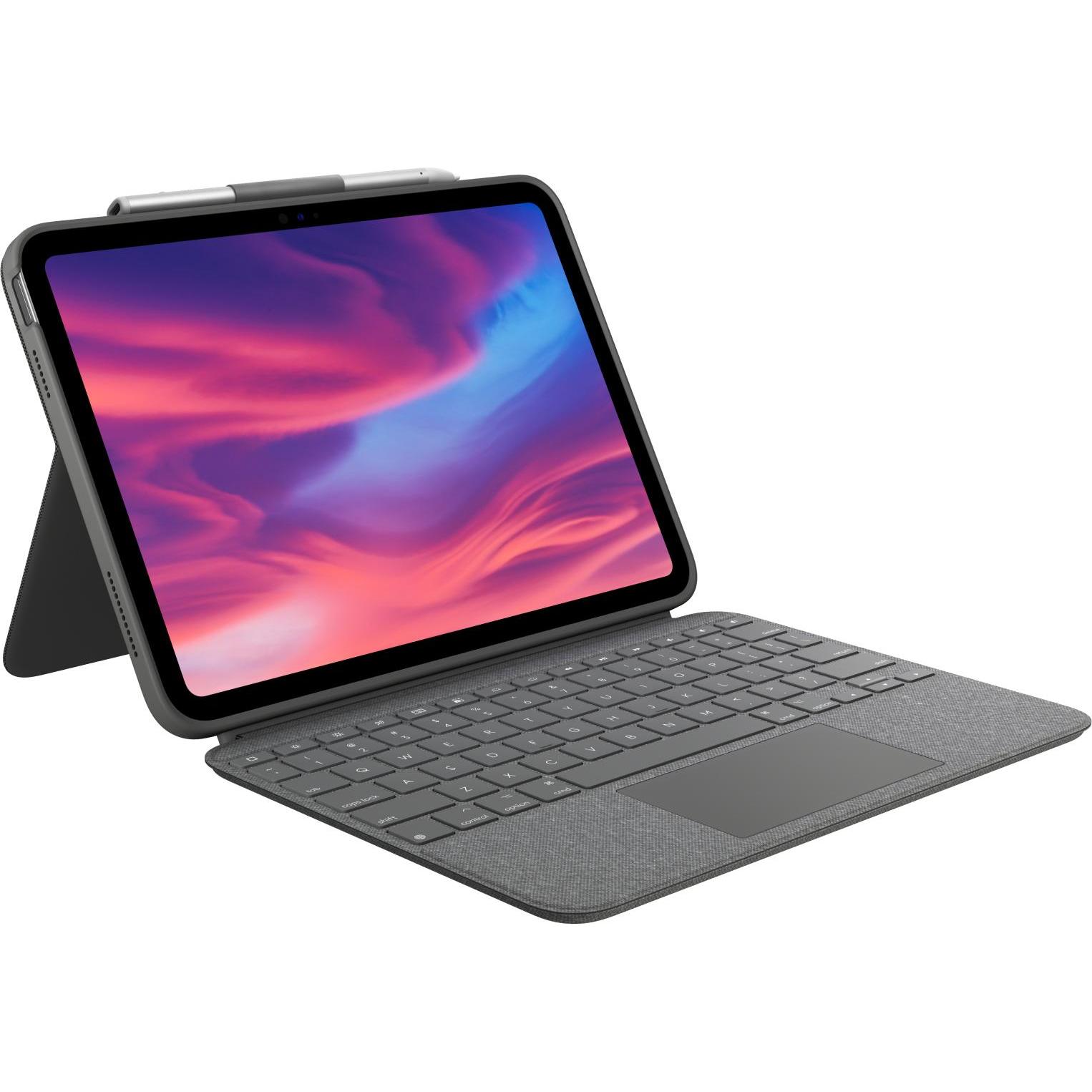 Logitech Combo Touch Per Ipad (10a Generazione) (Italiano), Tastiera per tablet, Grigio