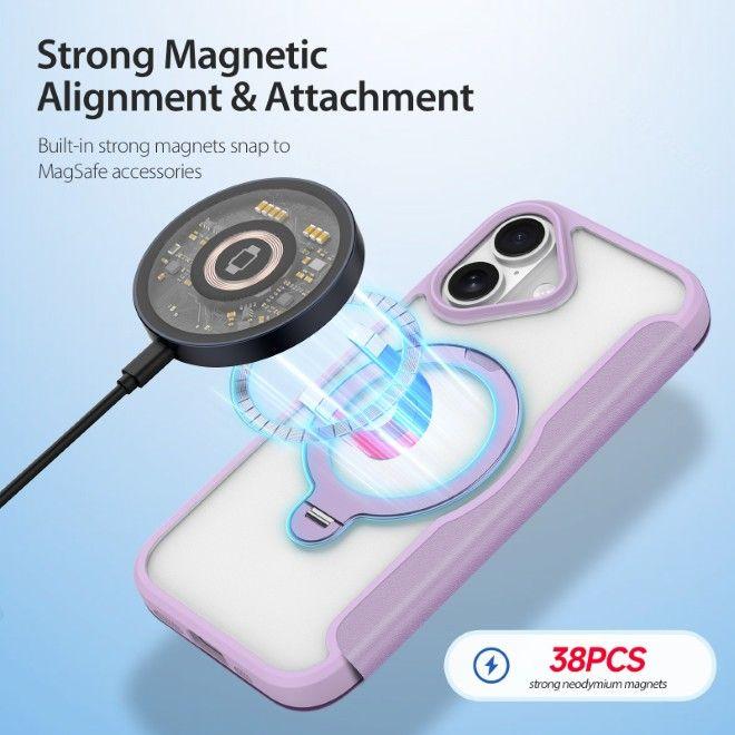 Produktbild Dux Ducis Skin X Pro 360° Ring Stand Series Lederhülle (Apple iPhone 17)