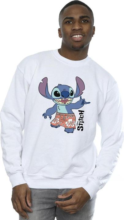 Actual product image Disney Mens Lilo & Stitch Bermuda Shorts Sweatshirt (S)