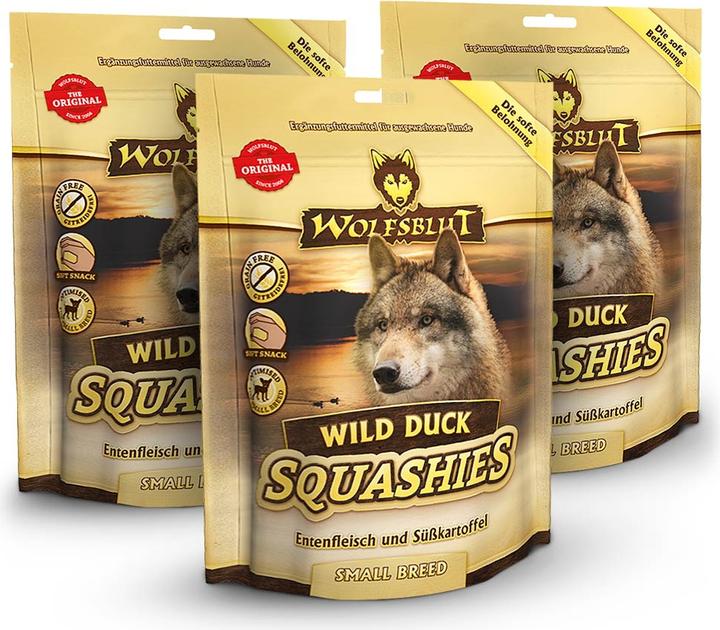 Actual product image Wolfsblut Wild Duck Squashies Small Breed (Adult, 1 pcs., 350 g)