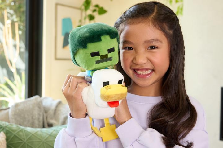 Produktbild Mattel Minecraft Deluxe Plush - Chicken Jockey (20.30 cm)