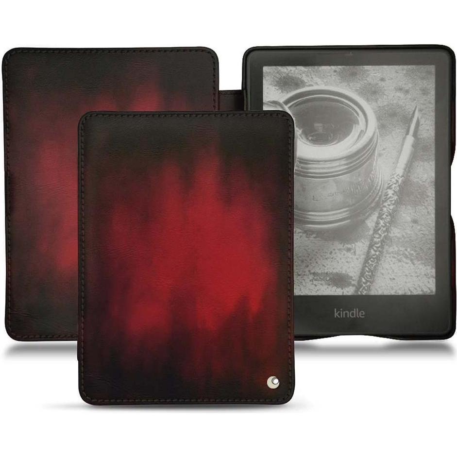 Noreve Lederschutzhülle horizontal (Kindle Papewhite (2021)), Tablet Hülle, Rot