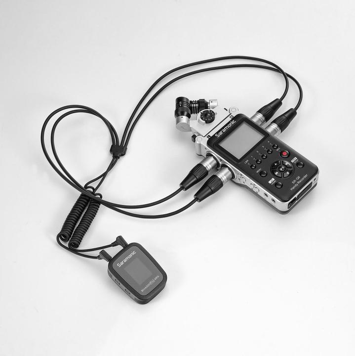 Actual product image Saramonic 2X 3.5mm TRS Male To 4X XLR Splitter For Dual Wireless (Splinters)