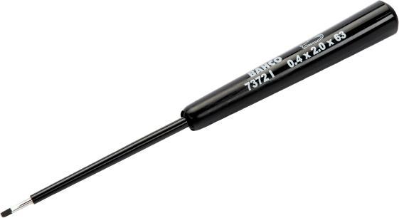 Actual product image Bahco Precision screwdriver for slotted screws with plastic handle, 0.4 mm x 2.5 mm x 75 mm (Slotted screws)
