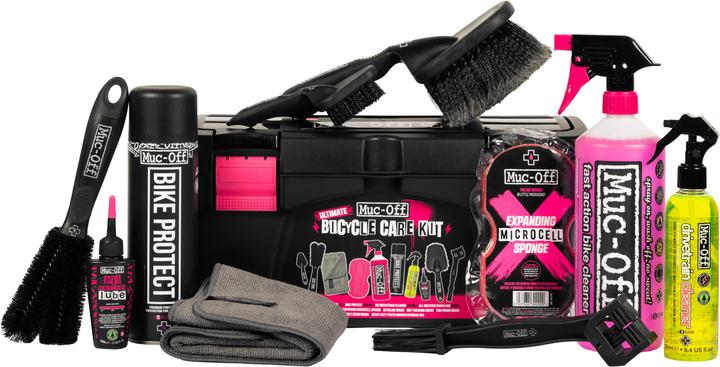 Actual product image Muc-Off Ultimate Bicycle Kit (1800 ml, Bicycle cleaner, Chain cleaner, Universal Lubricant, Sponge, Care set)