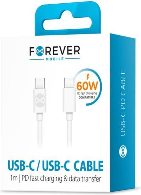 Image du produit Forever USB C – USB C (1 m, 60 W)