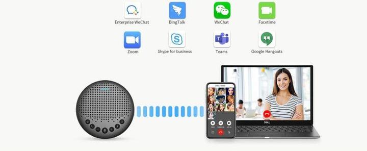 Actual product image EMeet Luna USB Speakerphone with Bluetooth Dongle