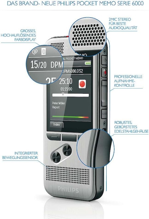 Produktbild Philips DPM6000 Pocket Memo