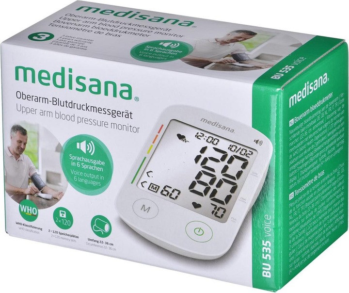 Produktbild Medisana BU 535 Voice (Blutdruckmessgerät Oberarm)
