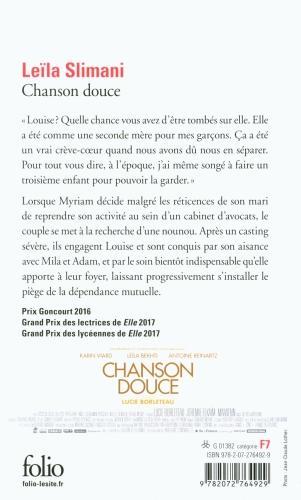Produktbild Chanson douce (Französisch, Leïla Slimani, 2018)