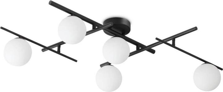 Ideal lux ATLAS G9 Deckenleuchte 5x dimmbar Schwarz warmweiss 328218 (370 lm, G9)