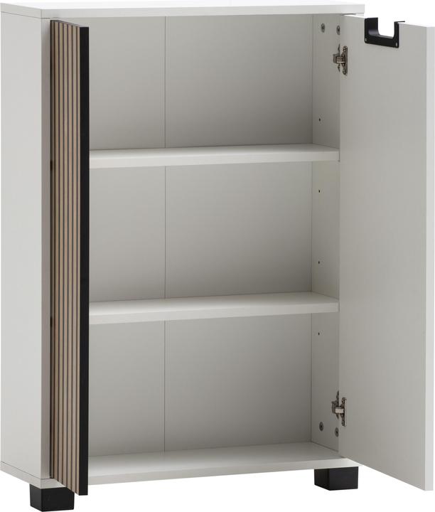 Produktbild Schildmeyer Ryker Unterschrank mattweiss / Akustikpaneel Optik (59.80 x 19.55 x 85.20 cm)