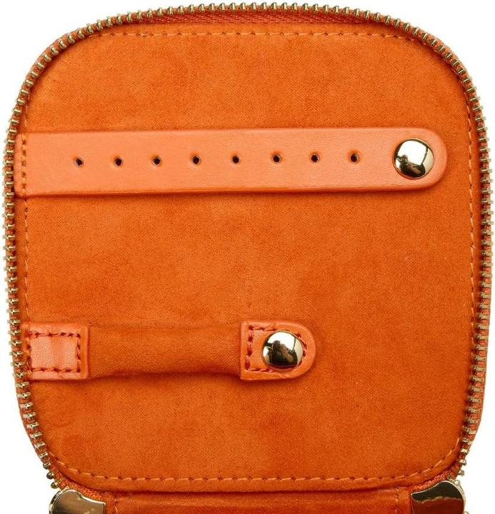Produktbild Echtleder Schmuckbox Zip Jewellery Cube Maria Tangerine