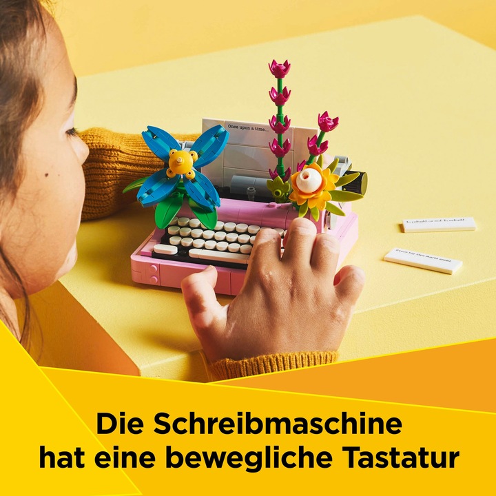 Produktbild LEGO Schreibmaschine mit Blumen (31169, LEGO Creator 3-in-1)