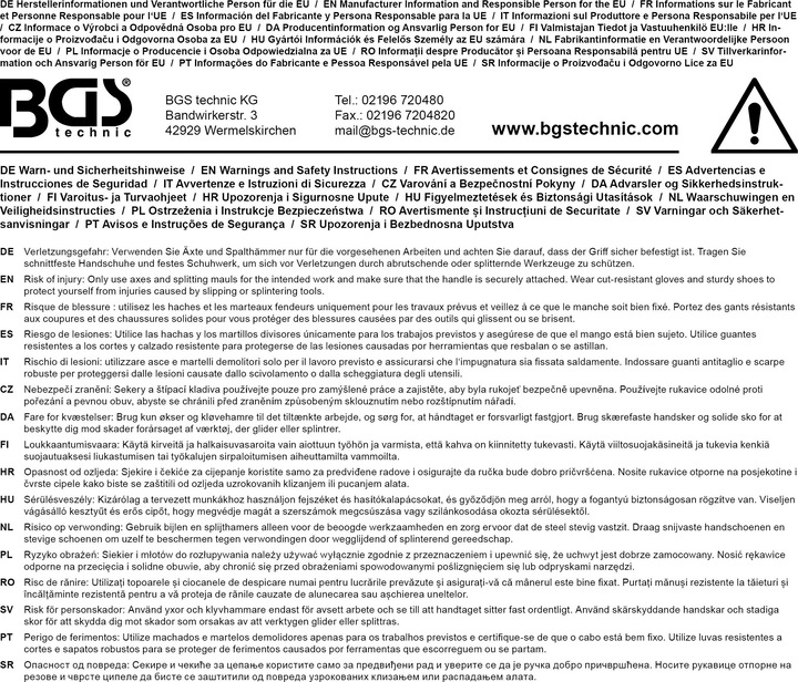 Produktbild BGS Universalaxt | glasfaserverstärkter Nylonstiel | 1100 g