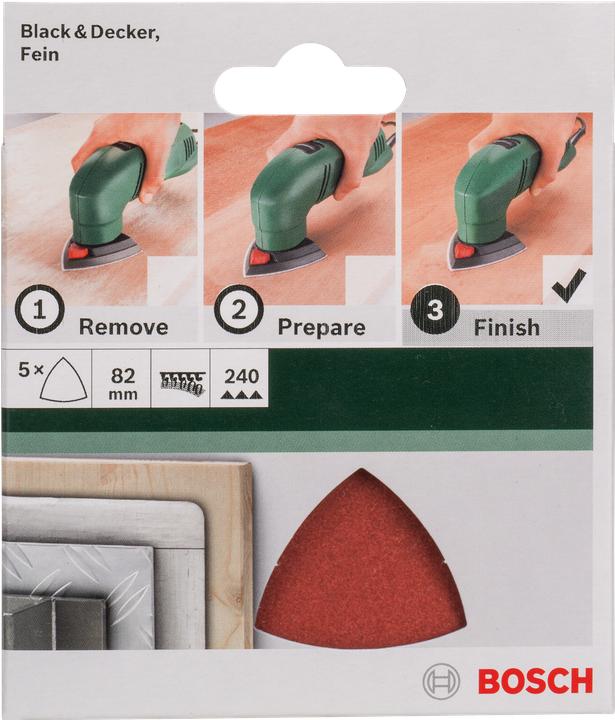 Actual product image Bosch Zubehör Delta sandpaper with Velcro (240)