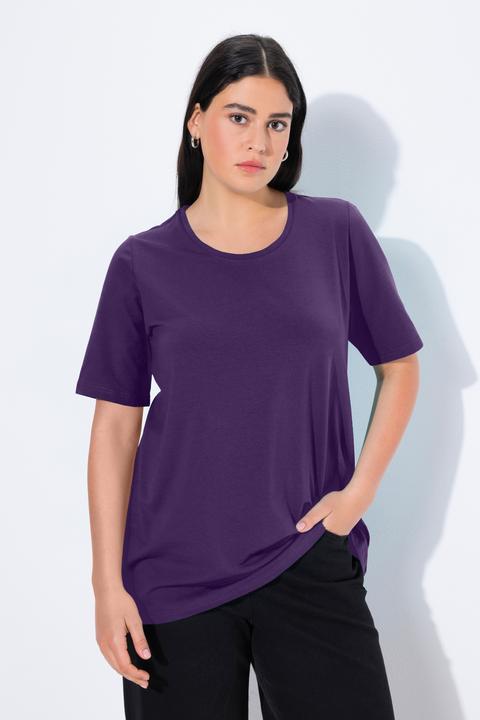 Actual product image Ulla Popken Essential Round Neck Stretch Tee (54)