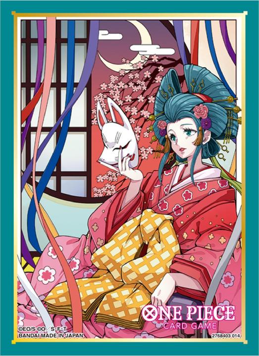 Actual product image Bandai One Piece Card Game - Official Sleeves Set No. 10 (70) - Kouzuki Hiyori
