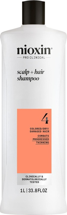 Nioxin Scalp + Hair System 4 Shampoo (1000 ml, Flüssiges Shampoo)