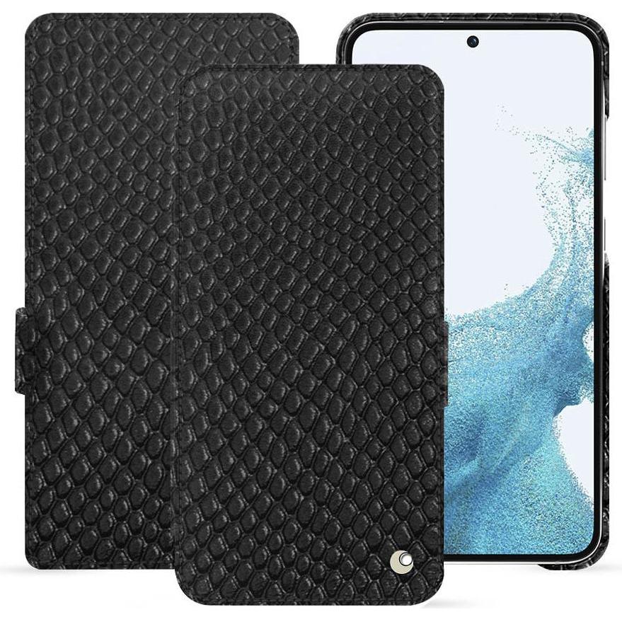 Noreve Lederschutzhülle horizontal (Samsung Galaxy S23), Smartphone Hülle, Schwarz