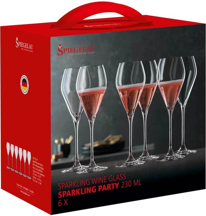 Produktbild Spiegelau Special Glasses Sparkling Party 6er Set 230 ml (23 cl, 6 Gläser, Sektgläser)
