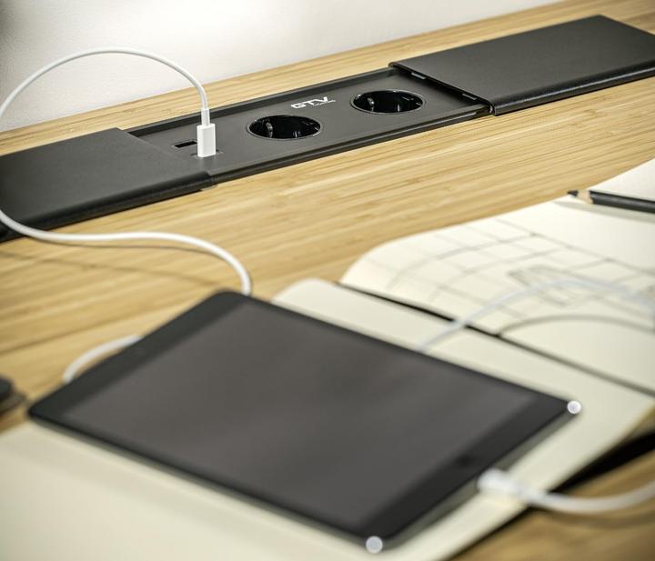 Image du produit GTV Prise multiple avec ports USB, HDMI et RJ45 pour bureau et table