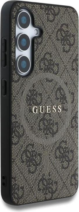 Produktbild Guess Etui Leather 4G Colored Ring Classic Logo MagSafe Samsung Galaxy S25 brÄ zowy (Samsung Galaxy S25)