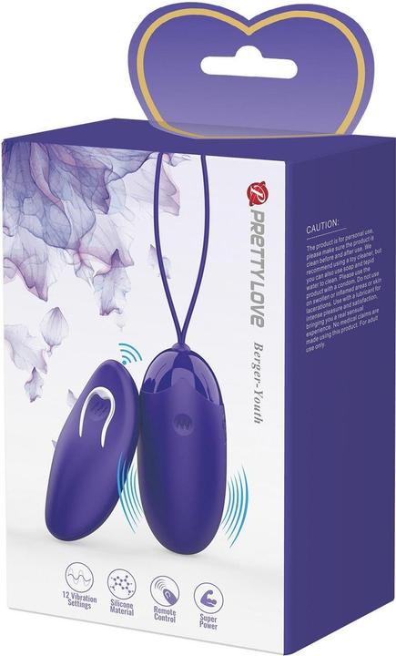 Actual product image Pretty Love Berger Youth Hurt Egg Remote Control Violet