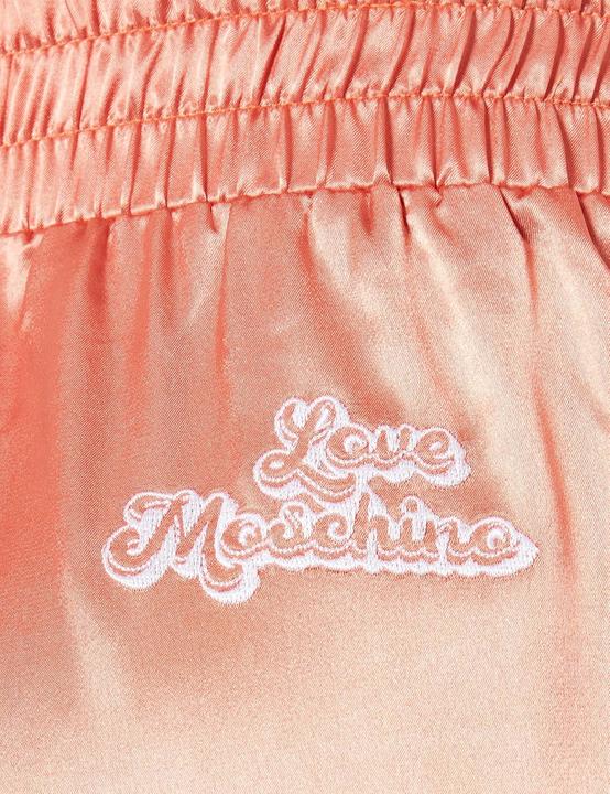 Productafbeelding Love Moschino Jogginghose in Stretch-Satin mit Logo-Bubble-Stickerei (M)
