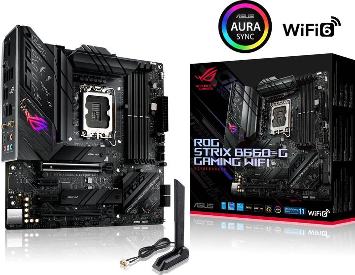 Actual product image ASUS ROG STRIX B660-G GAMING (LGA 1700, Intel B660, mATX)