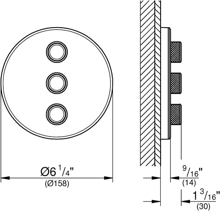 Productafbeelding Grohe Grohtherm SmartControl 3-weg inbouwklep