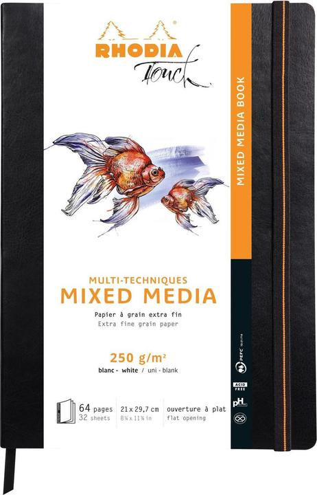 Actual product image Rhodia Touch Mixed Media Book (A4, Hardcover)