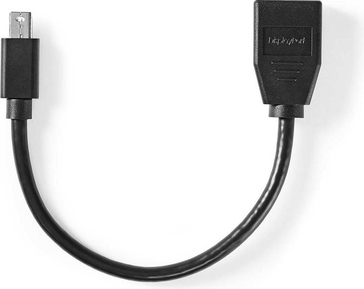 Immagine prodotto Nedis Cavo Mini DisplayPort DisplayPort 1.4 Mini DisplayPort Maschio DisplayPort Femmina 48 Gbps Nichel (0.20 m, DisplayPort)