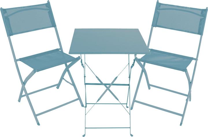 Mojawo 3tlg Bistroset Gartenmöbelset Outdoormöbel Balkon klappbar Farbauswahl (60 cm)