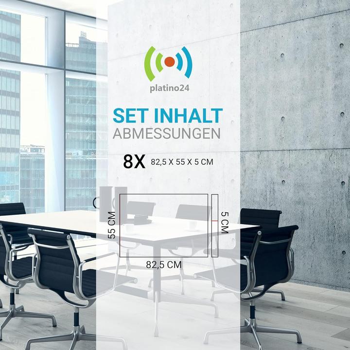 Produktbild Platino24 Schallabsorber aus Basotect G+ (8 Stk.)