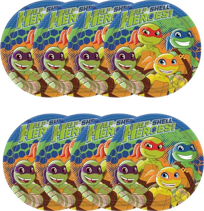 Produktbild Amscan PartyTeller Half Shell Heroes Papier 8erPack (8 x)