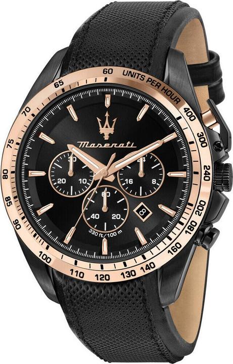 Actual product image Maserati Quarz Armbanduhr R8871612038 Gold Gehäusematerial=Edelstahl (Analogue wristwatch, 45 mm)